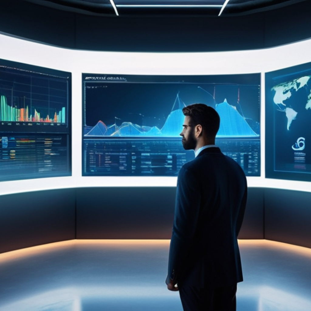 디지털화폐 투자 전략 - **Prompt:** A serene and focused individual, dressed in smart-casual attire, stands confidently befo...