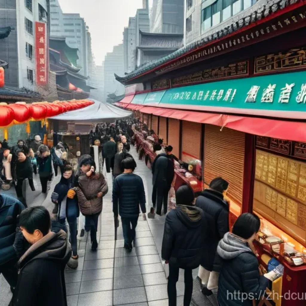 디지털화폐 국가별 채택 사례 - **Chinese Digital Yuan (e-CNY) in a Bustling City**
    "A vibrant, high-angle wide shot of a modern...