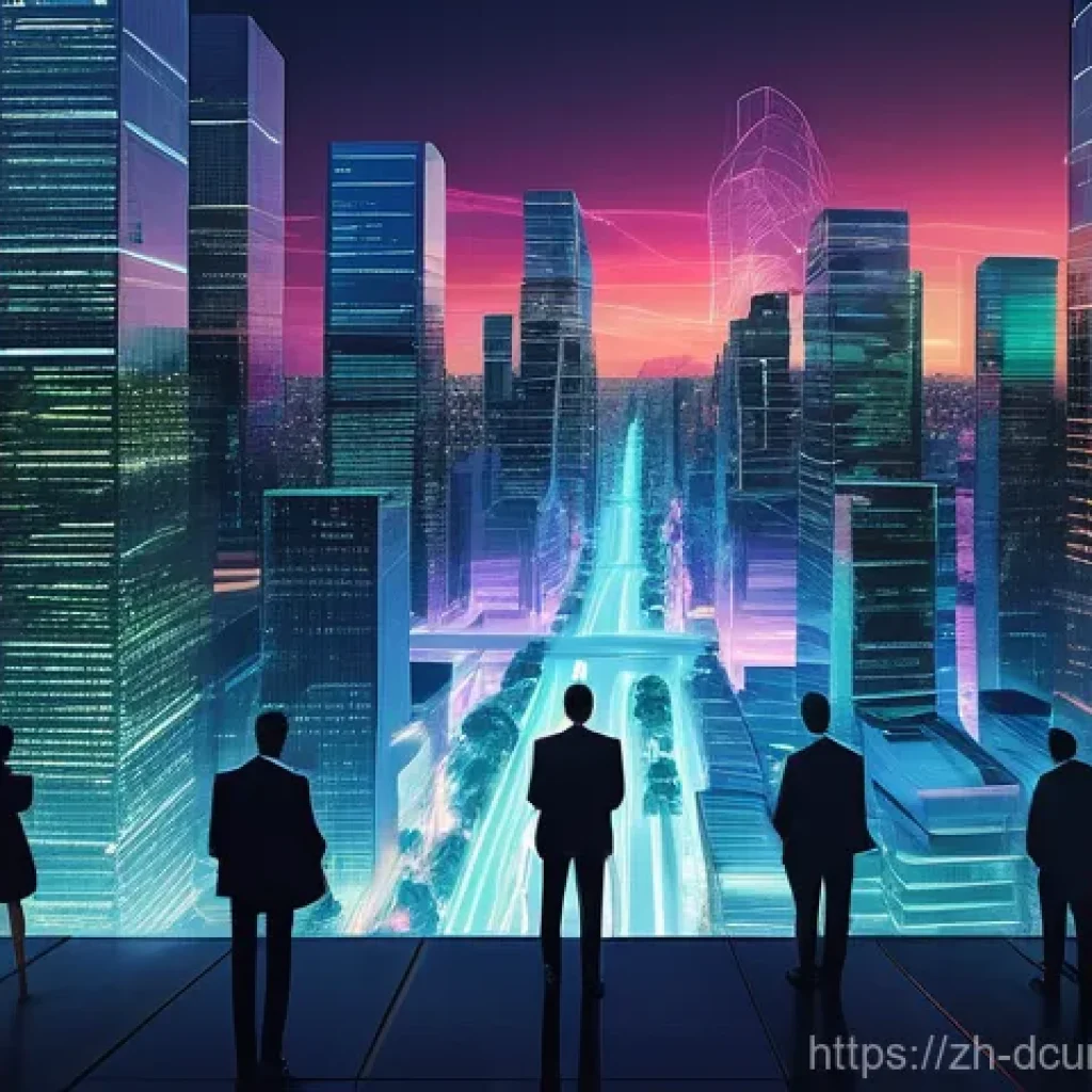 디지털화폐에 대한 정부 규제 변화 - **Prompt:** A visually dynamic scene depicting the evolution of digital assets from a chaotic, "wild...