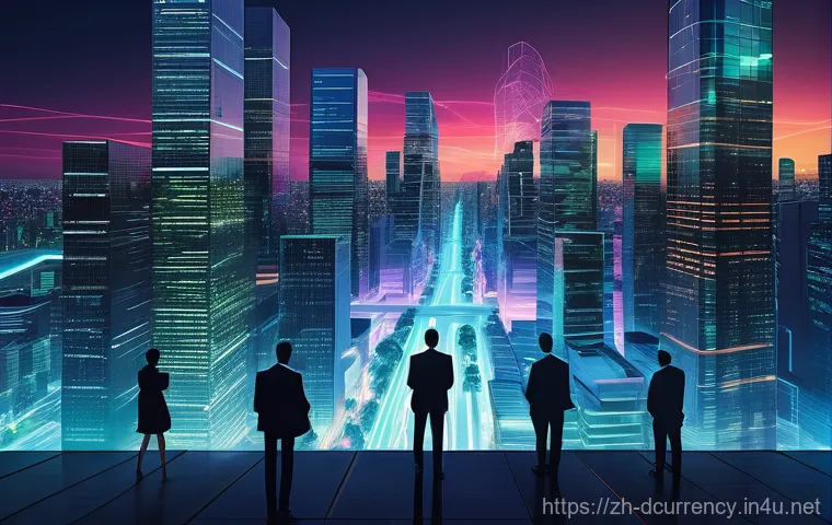 디지털화폐에 대한 정부 규제 변화 - **Prompt:** A visually dynamic scene depicting the evolution of digital assets from a chaotic, "wild...