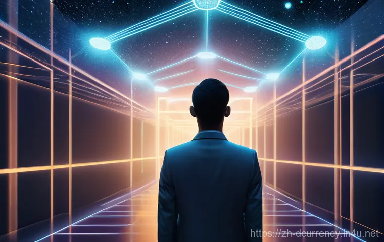 디지털화폐의 탈중앙화 개념 - **Prompt:** "A captivating split image illustrating the stark contrast between traditional finance a...