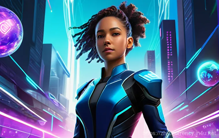 디지털화폐의 탈중앙화 개념 - **Prompt:** "A visually stunning and ethereal scene centered on the concept of Web3 digital ownershi...