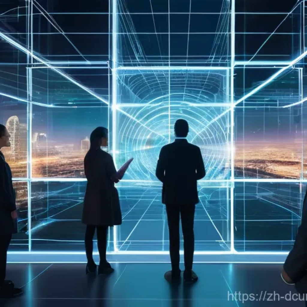 디지털화폐의 기술적 발전과 위험 - **Prompt: "A vibrant, futuristic digital city scene where diverse individuals from various backgroun...