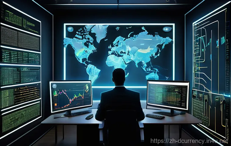 디지털화폐의 기술적 발전과 위험 - **Prompt: "A sophisticated fusion of the physical and digital worlds, illustrating the concept of Re...