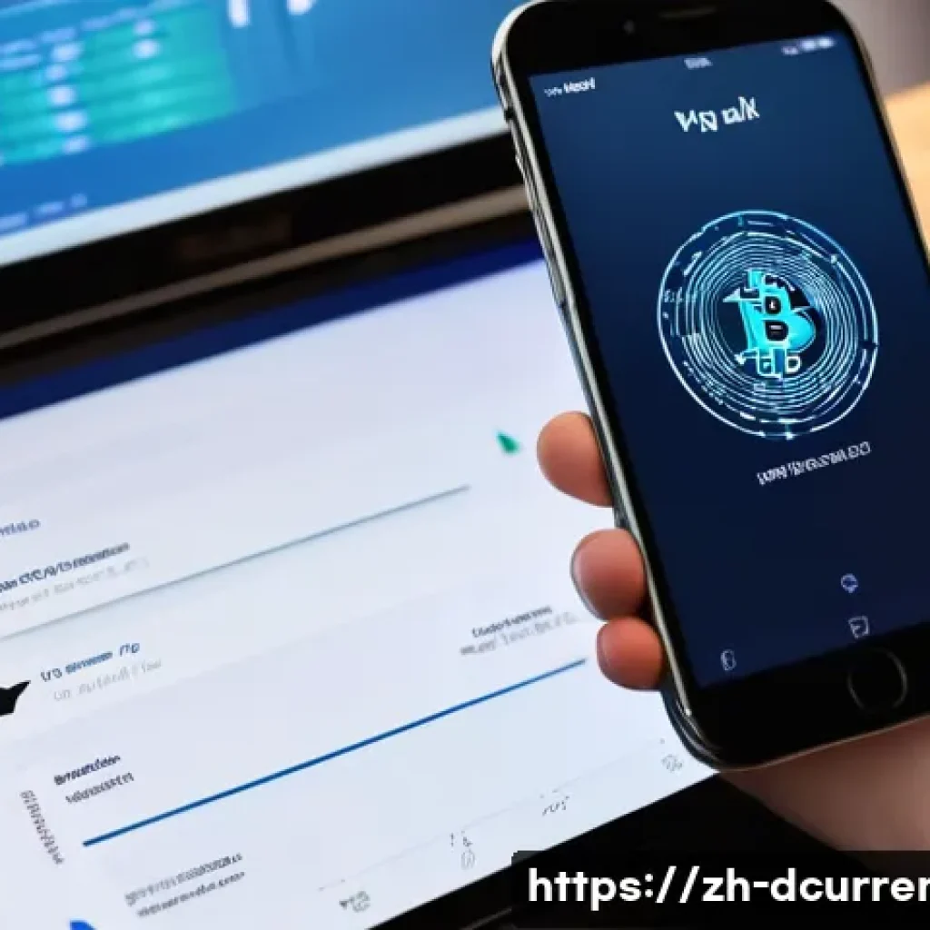 디지털화폐 지갑의 보안성 - **Prompt:** A thoughtful young adult, dressed in smart casual attire, sits at a modern, minimalist d...