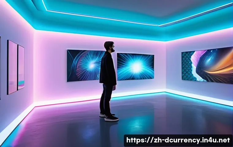 디지털화폐의 성장 가능성 - 0 and Digital Art**

"A futuristic, clean, and inspiring art gallery or studio space, bathed in soft...