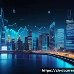 디지털화폐 종류 비교 - A futuristic digital cityscape at night symbolizing decentralized cryptocurrencies like Bitcoin and ...