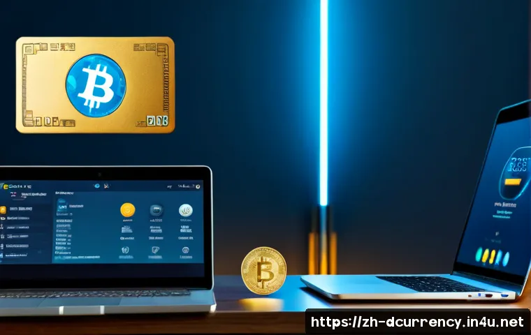 디지털화폐와 암호화폐의 차이점 분석 - Photorealistic split-screen comparison of digital currency and cryptocurrency: on the left, a secure...